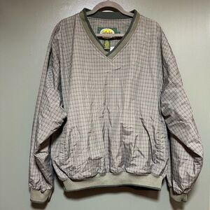 Vintage Cabela’s Grid Print Pullover Windbreaker - Size L
